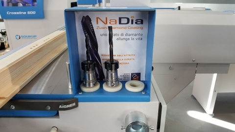 NaDia nano diamond router bits at LIGNA 2017
